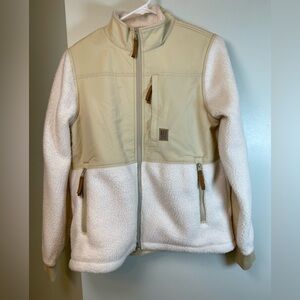 Topo Designs * Subalpine Fleece, Natural/Sand, (Cream/white), Women’s Medium